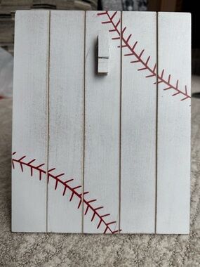 Baseball Photo Frame with Clothes Pin
